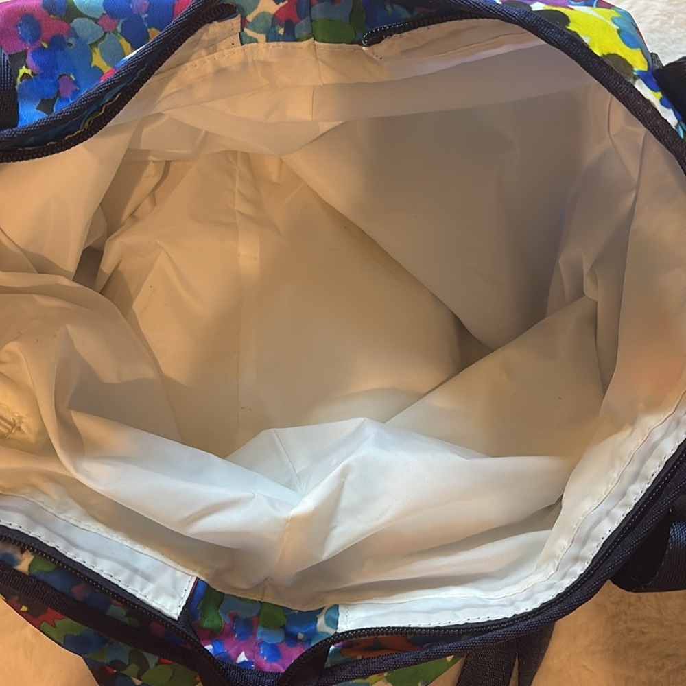 Kipling Colorful Large Tote Bag w/White Gorilla Charm Excellent Condition! - Picture 14 of 16